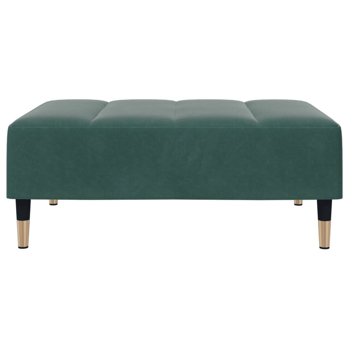 Bäddsoffa 2-Sits Med Fotpall Sammet