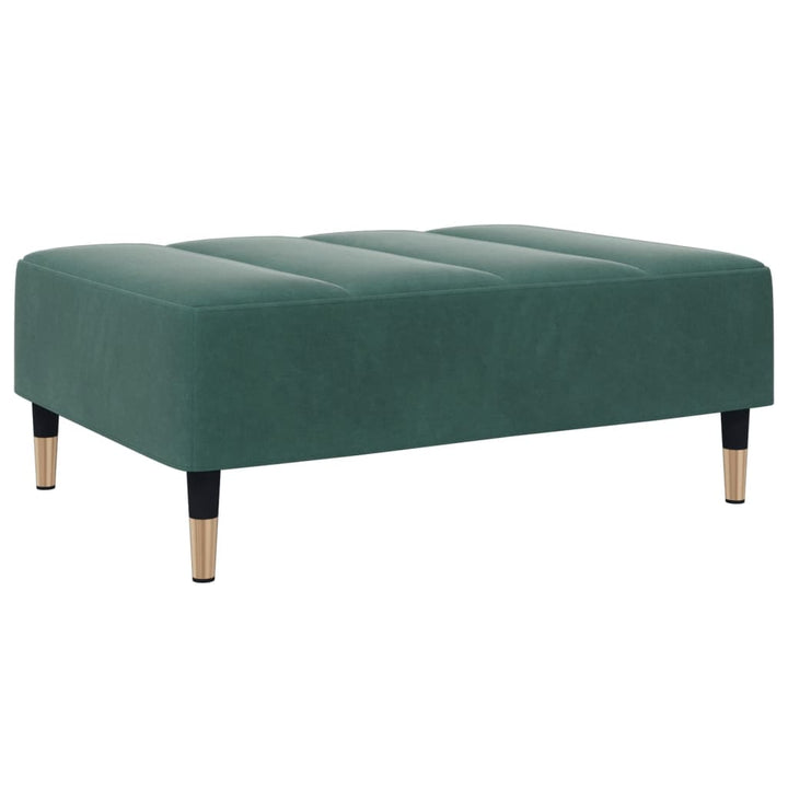 Bäddsoffa 2-Sits Med Fotpall Sammet
