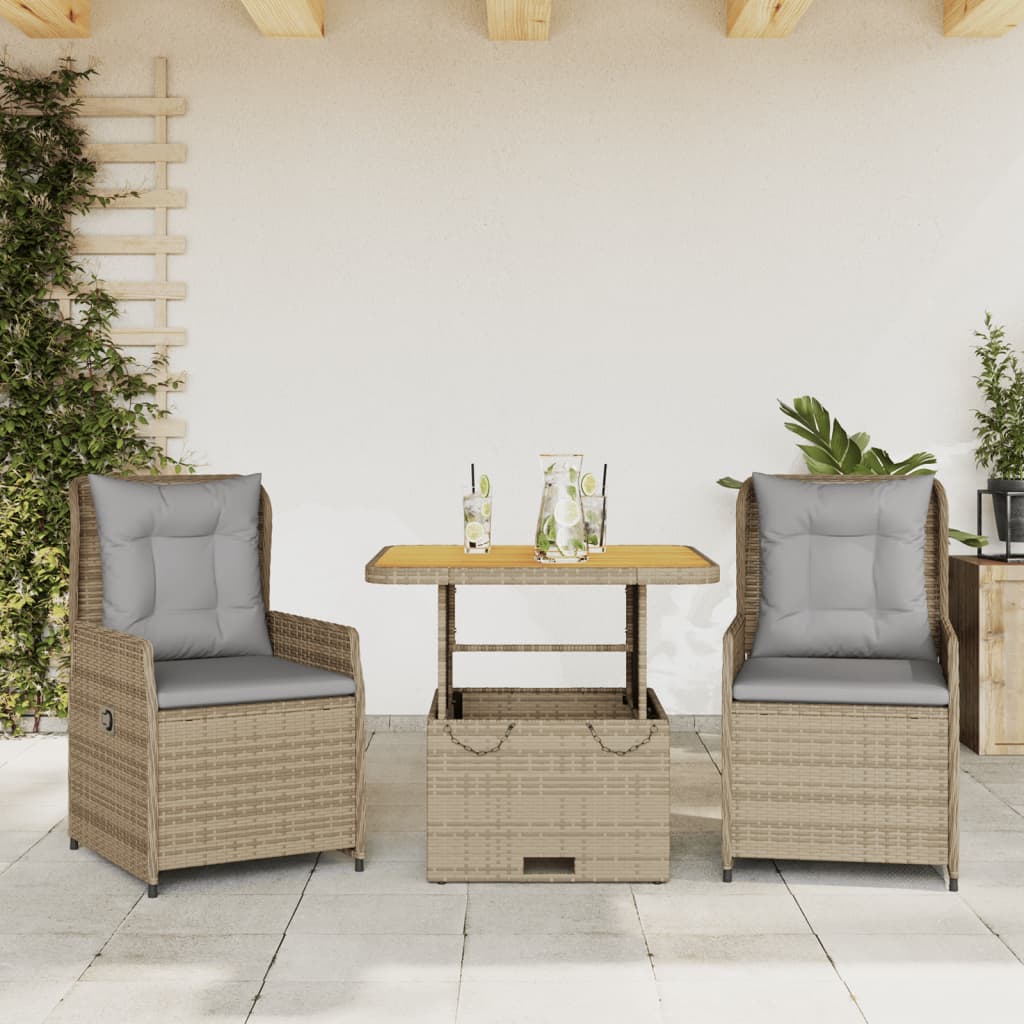 Caféset Med Dynor 3 Delar Konstrotting