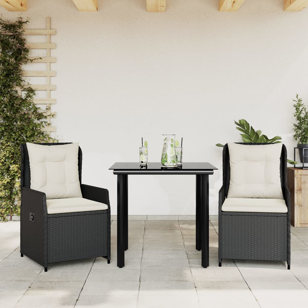 Matgrupp För Trädgården Med Dynor 3 Delar Konstrotting