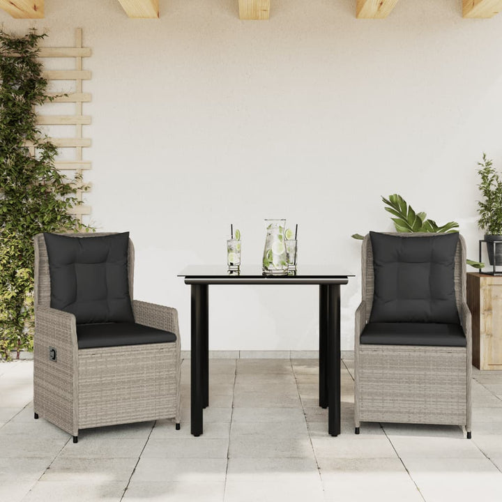 Matgrupp För Trädgården Med Dynor 3 Delar Konstrotting