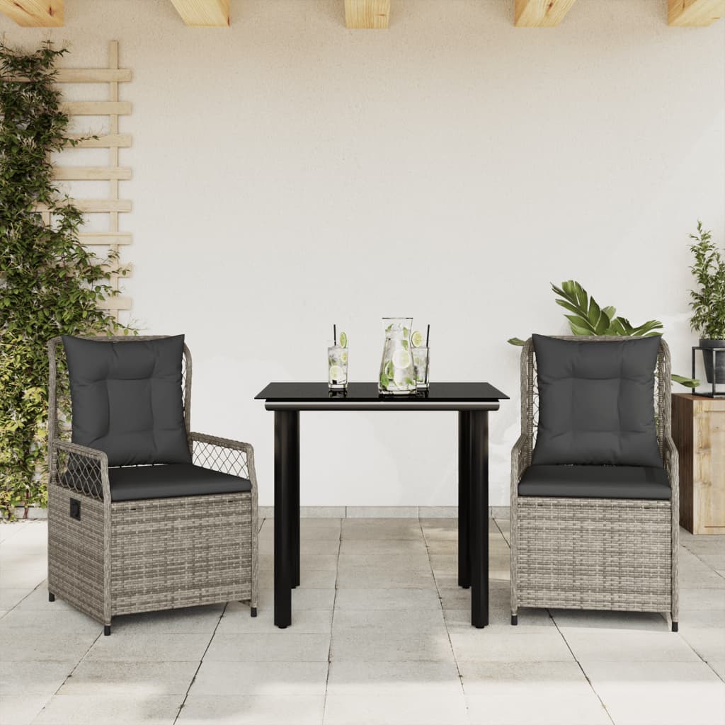 Matgrupp För Trädgården Med Dynor 7 Delar Konstrotting