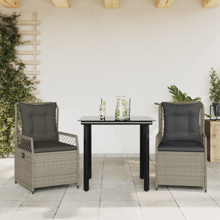 Matgrupp För Trädgården Med Dynor 7 Delar Konstrotting