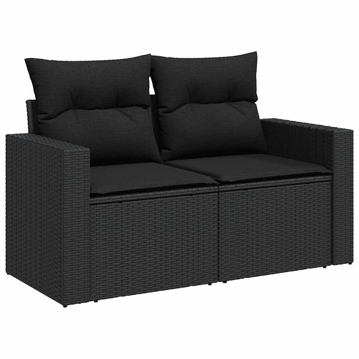 Loungegrupp För Trädgården Med Dynor 8 Delar Konstrotting