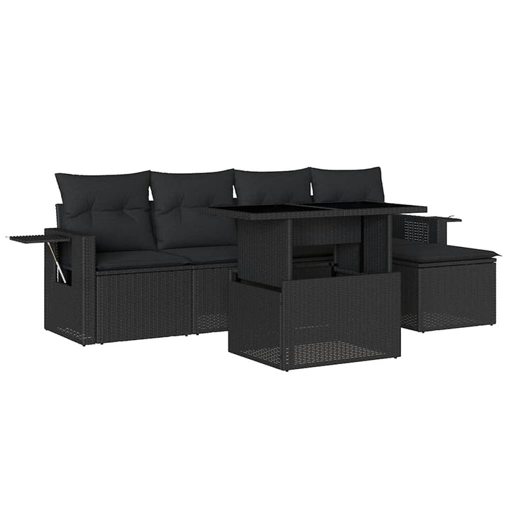 Loungegrupp Med Dynor 6 Delar Konstrotting