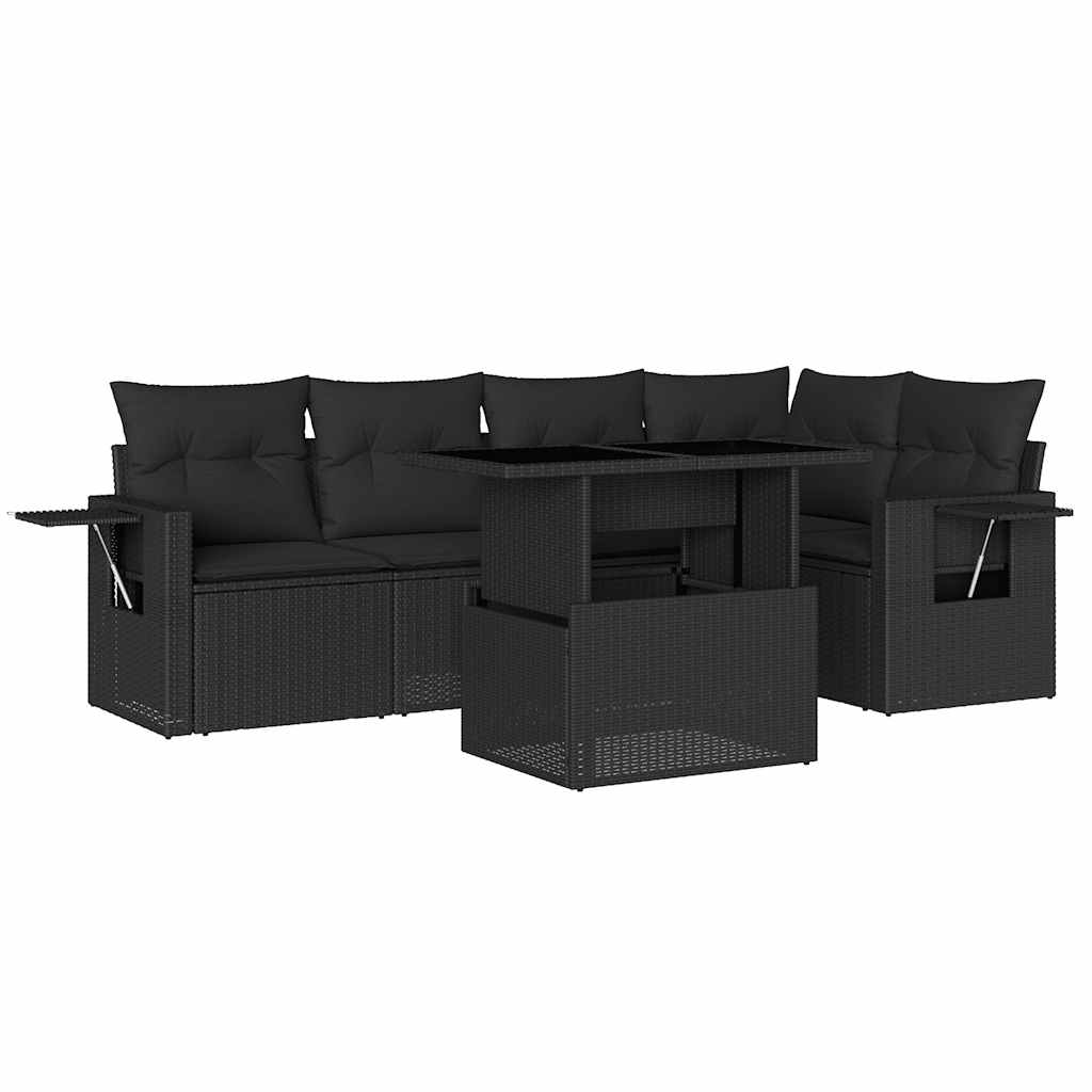 Loungegrupp Med Dynor 6 Delar Konstrotting