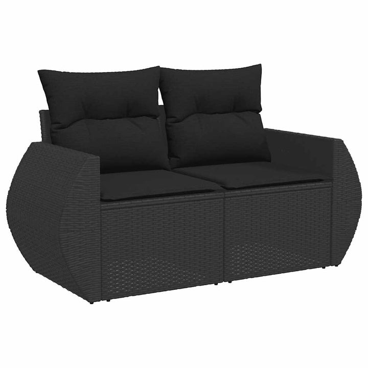 Loungegrupp För Trädgården Med Dynor 8 Delar Konstrotting