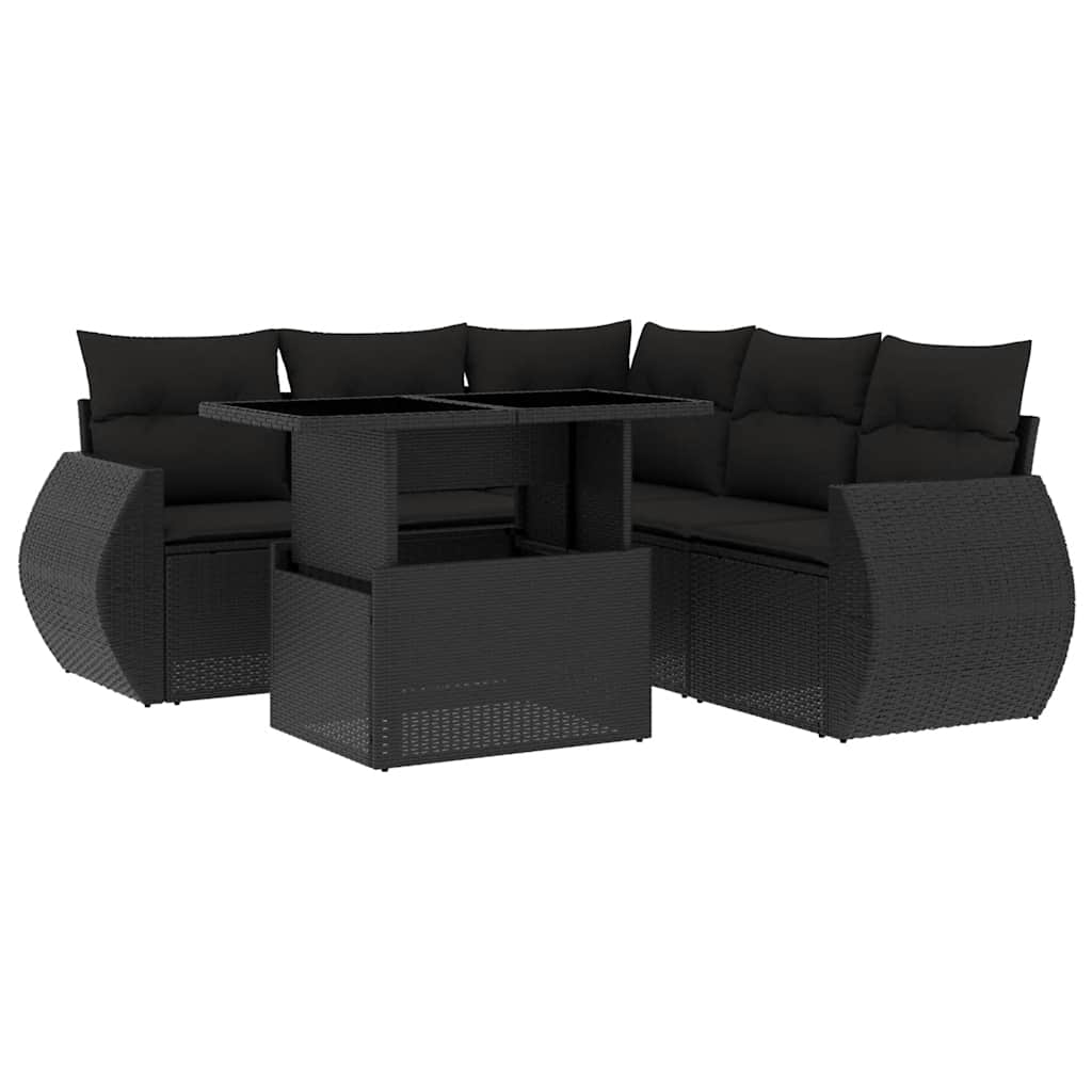Loungegrupp Med Dynor 6 Delar Konstrotting