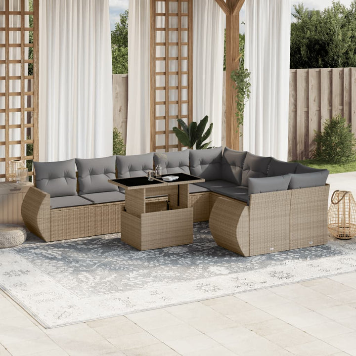 Loungegrupp 10 Delar Med A Dynor Konstrotting