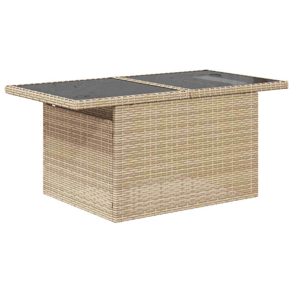 Soffgrupp För Trädgården Med Dynor 6 Delar Beige Konstrotting