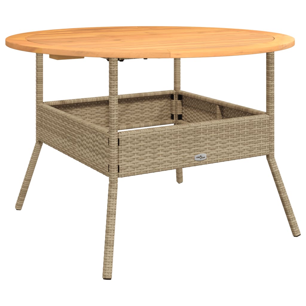 Soffgrupp För Trädgården Med Dynor 2 Delar Beige Konstrotting