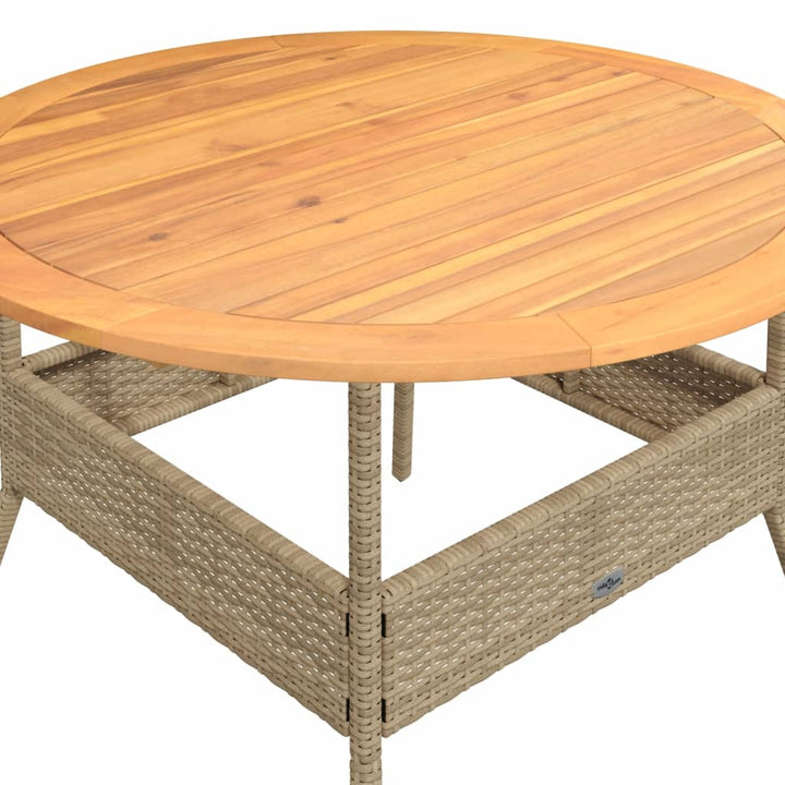 Soffgrupp För Trädgården Med Dynor 2 Delar Beige Konstrotting