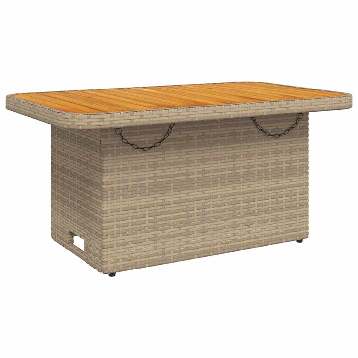 Loungegrupp För Trädgården Med Dynor 3 Delar Konstrotting Beige