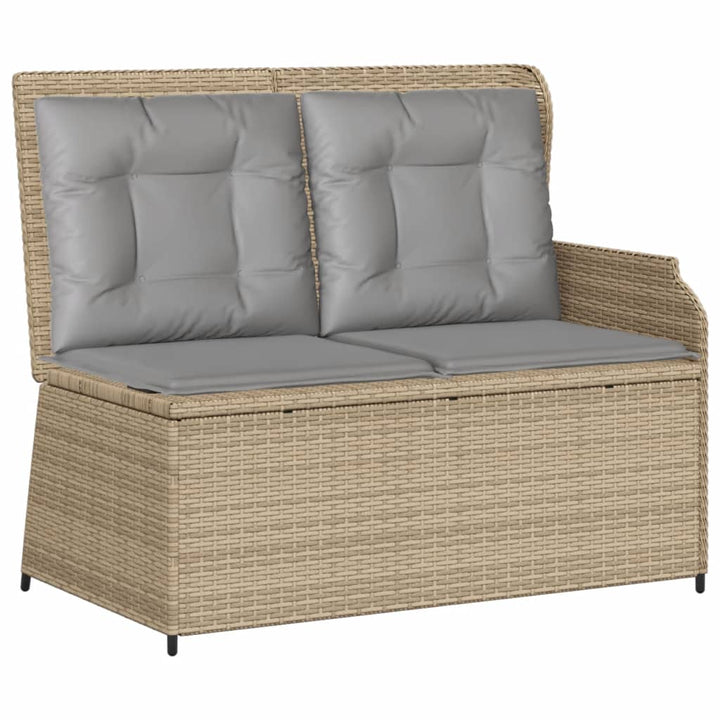 Loungegrupp För Trädgården Med Dynor 6 Delar Konstrotting Beige
