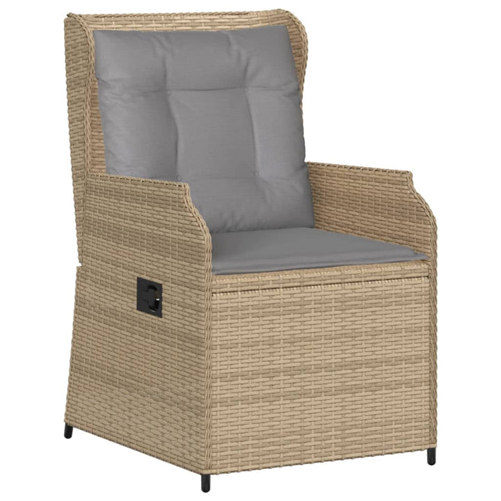 Loungegrupp För Trädgården Med Dynor 6 Delar Konstrotting Beige