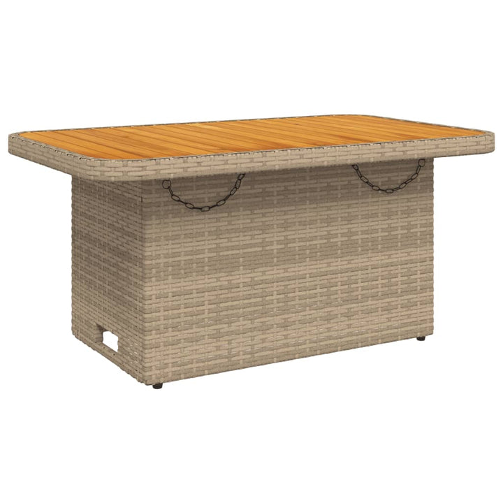 Loungegrupp För Trädgården Med Dynor 6 Delar Konstrotting Beige
