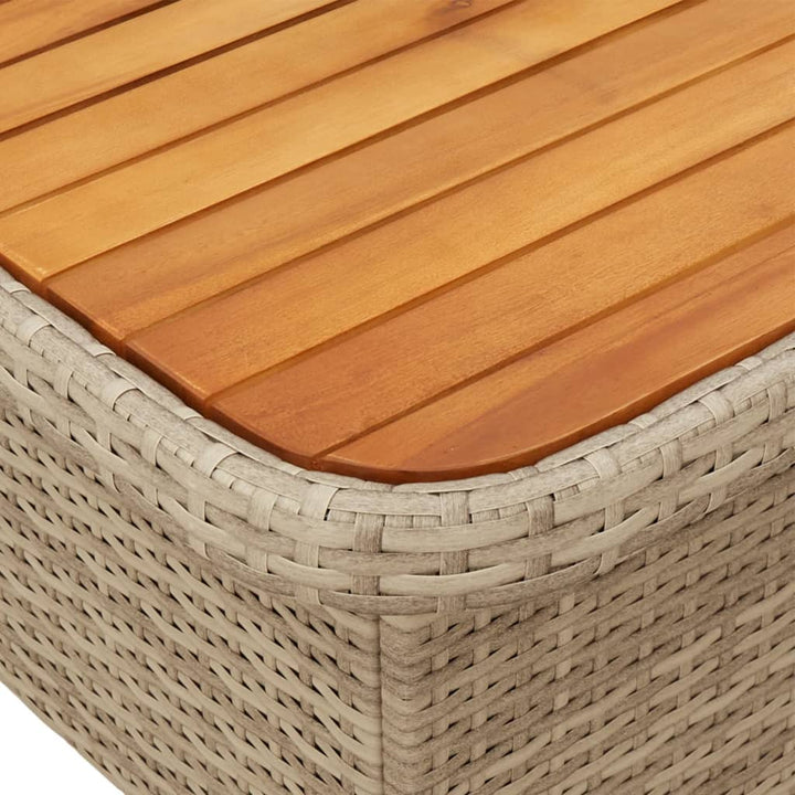 Loungegrupp För Trädgården Med Dynor 6 Delar Konstrotting Beige