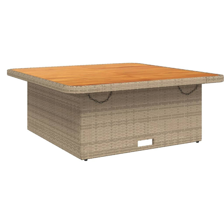 Loungegrupp För Trädgården Med Dynor 6 Delar Konstrotting Beige