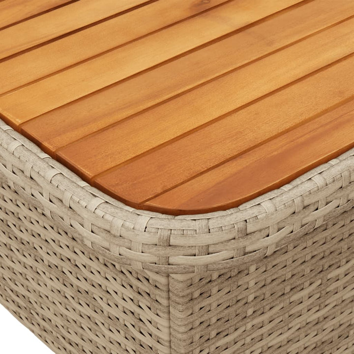 Loungegrupp För Trädgården Med Dynor 6 Delar Konstrotting Beige