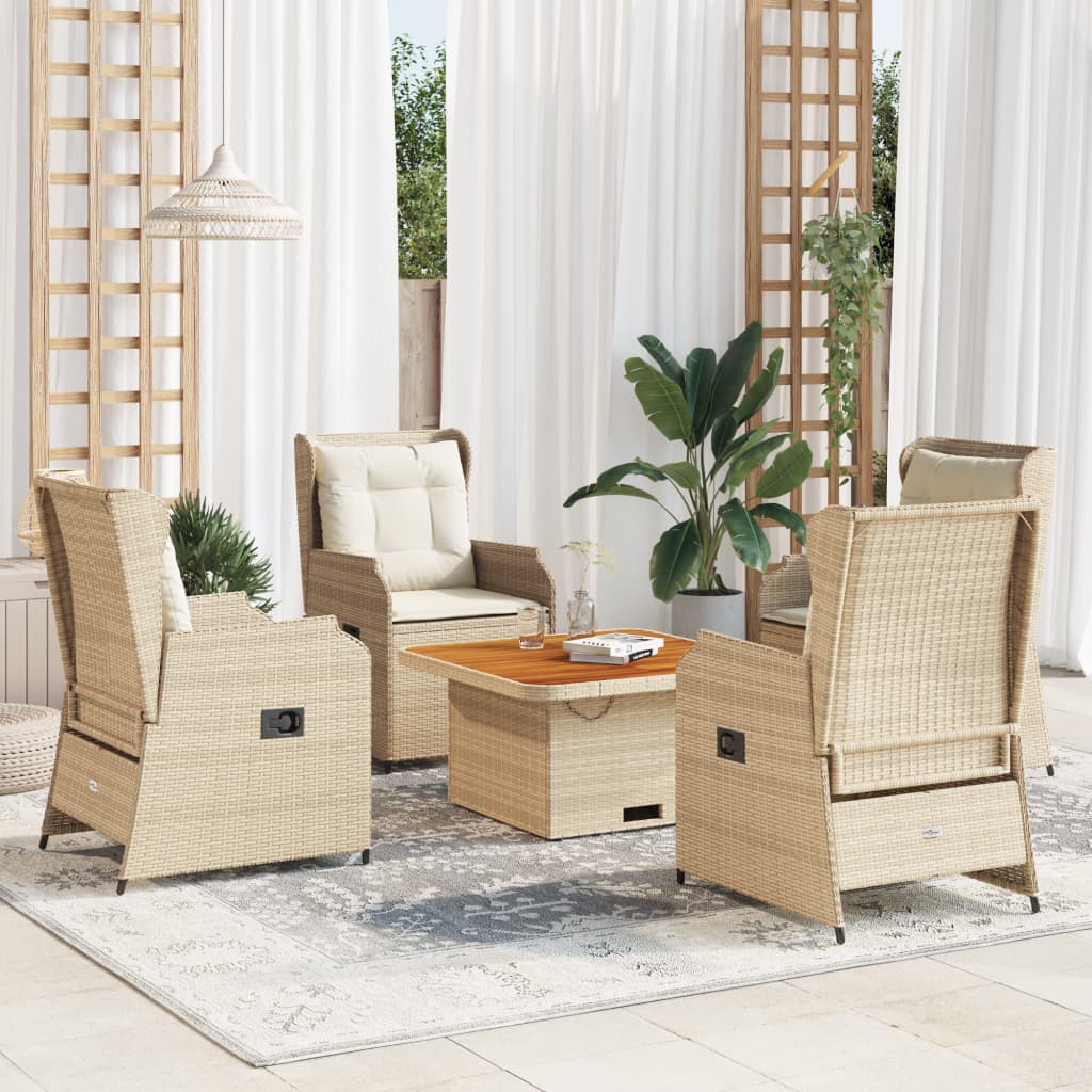 Loungegrupp Med Dynor 5 Delar Konstrotting