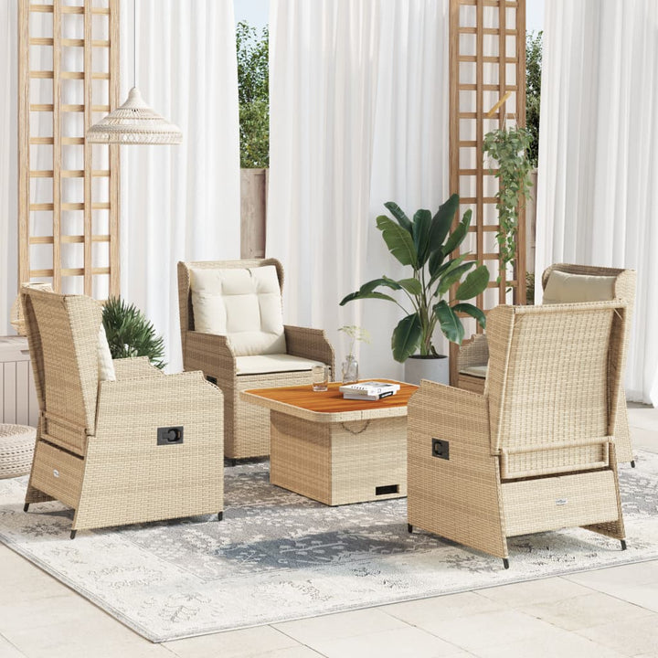 Loungegrupp Med Dynor 5 Delar Konstrotting