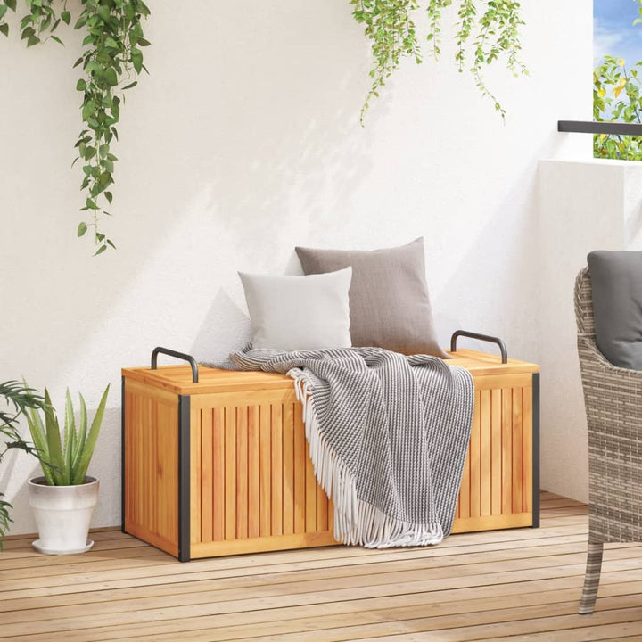 Dynbox För Trädgården Massiv Akacia Och Stål