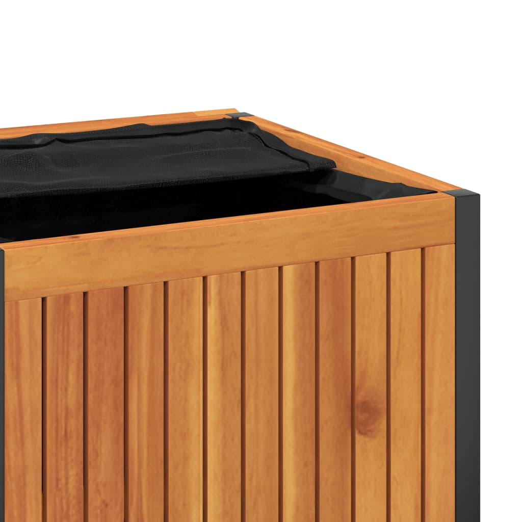Dynbox För Trädgården Massiv Akacia Och Stål