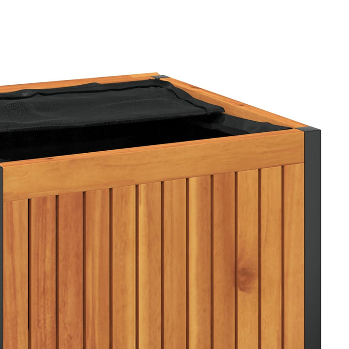 Dynbox För Trädgården Massiv Akacia Och Stål