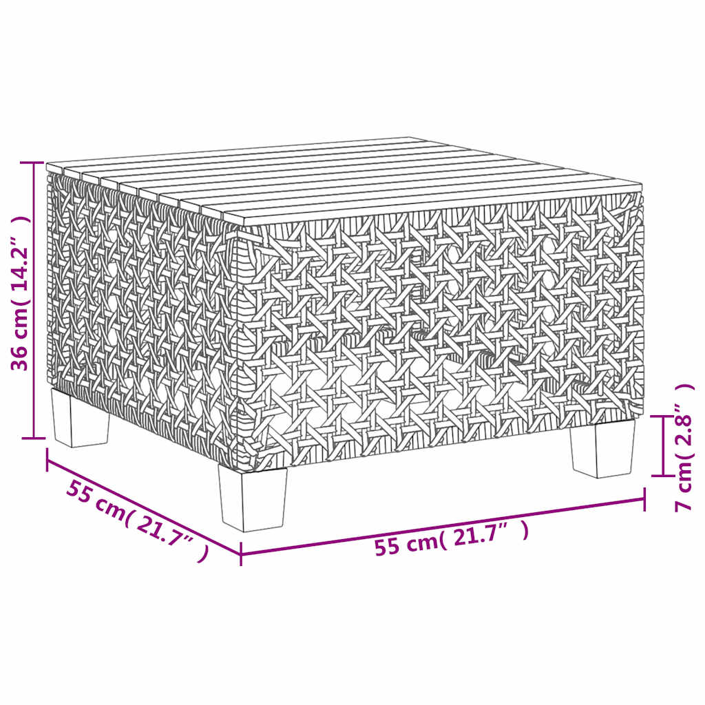 Soffgrupp För Trädgården Med Dynor 5 Delar Konstrotting