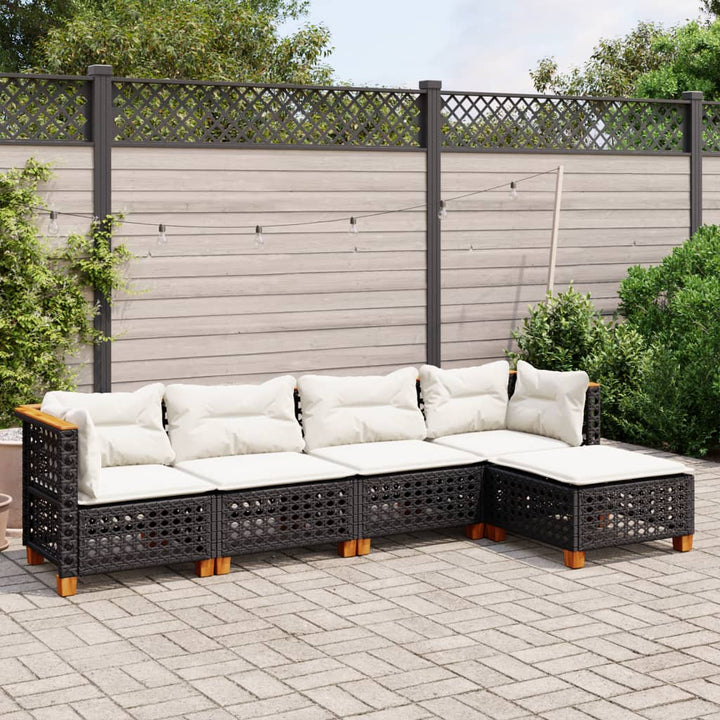 Loungegrupp Med Dynor 6 Delar Konstrotting