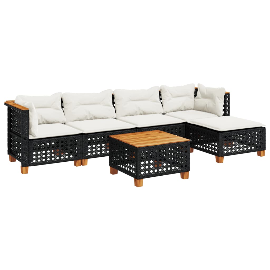 Loungegrupp Med Dynor 6 Delar Konstrotting
