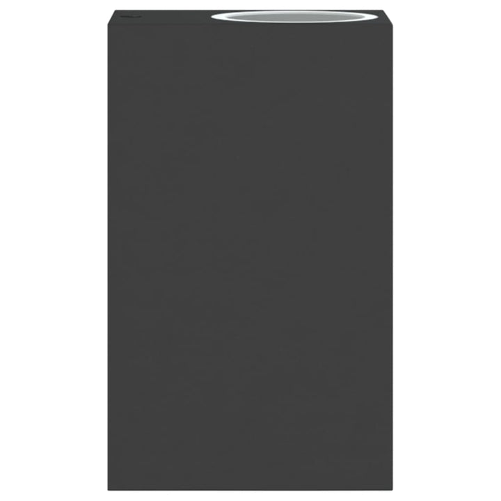 Utomhusvägglampor 2 St Svart Gjuten Aluminium