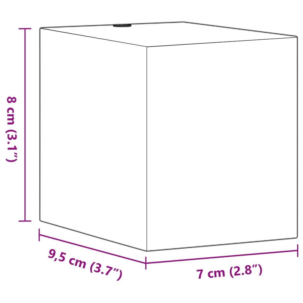 Utomhusvägglampor 2 St Svart Gjuten Aluminium