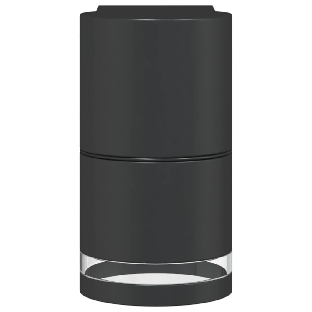 Utomhusvägglampor 2 St Svart Gjuten Aluminium