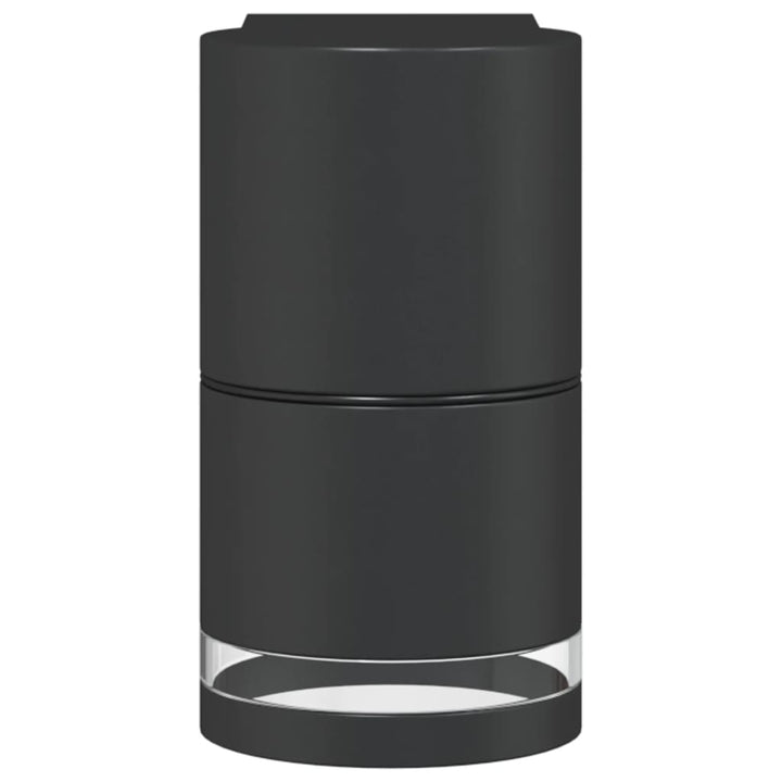 Utomhusvägglampor 2 St Svart Gjuten Aluminium