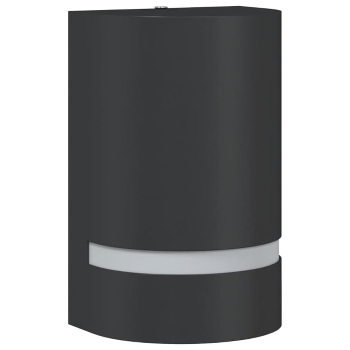 Utomhusvägglampor 2 St Svart Gjuten Aluminium