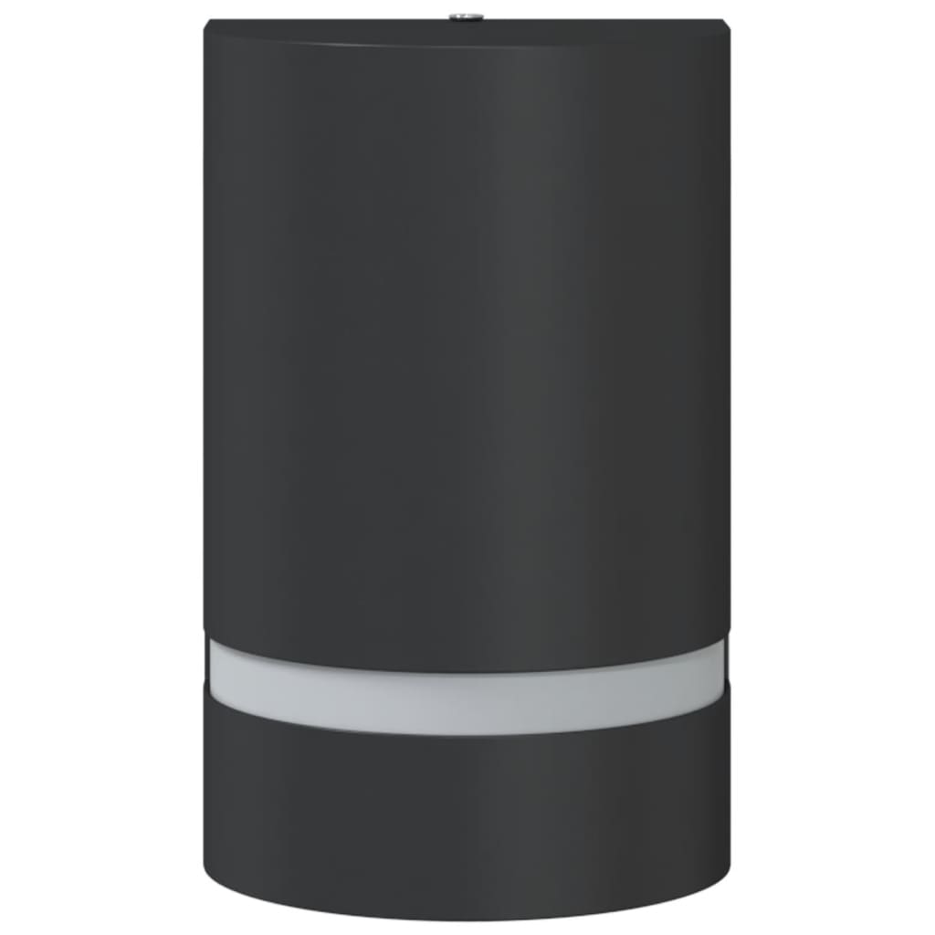 Utomhusvägglampor 2 St Svart Gjuten Aluminium