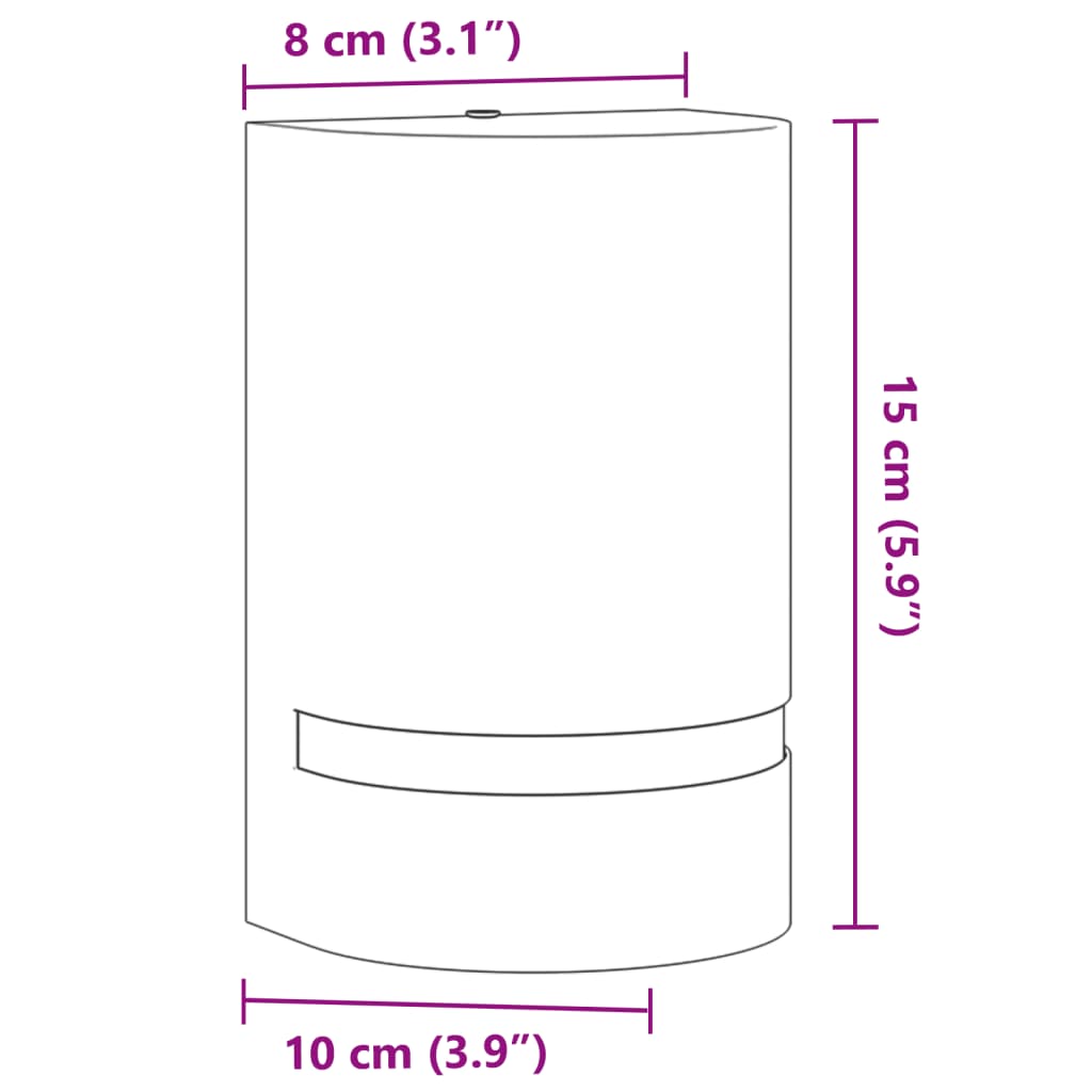 Utomhusvägglampor 2 St Svart Gjuten Aluminium
