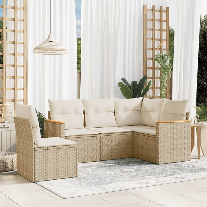Loungegrupp Med Dynor 6 Delar Konstrotting