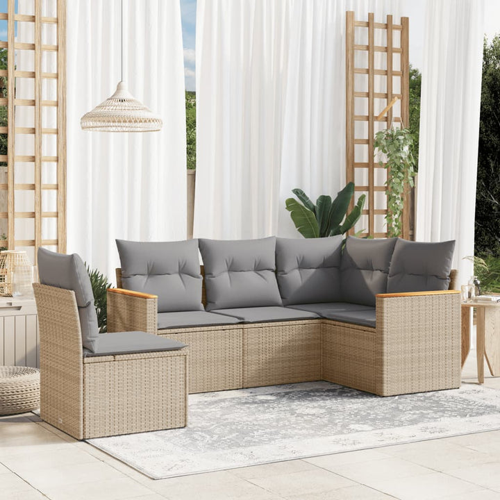 Loungegrupp Med Dynor 6 Delar Konstrotting