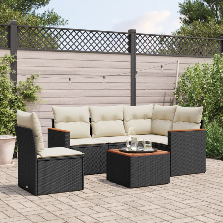 Loungegrupp Med Dynor 6 Delar Konstrotting
