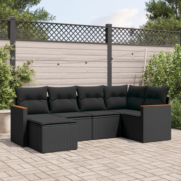 Loungegrupp Med Dynor 6 Delar Konstrotting