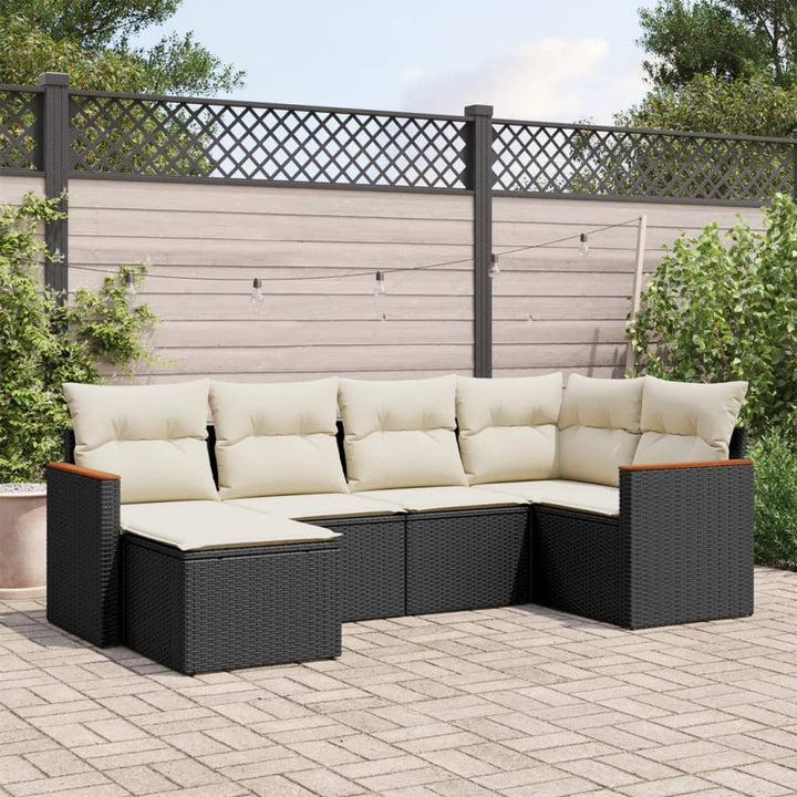 Loungegrupp Med Dynor 6 Delar Konstrotting