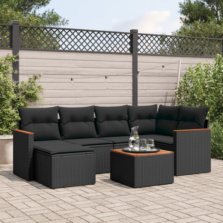 Loungegrupp Med Dynor 6 Delar Konstrotting