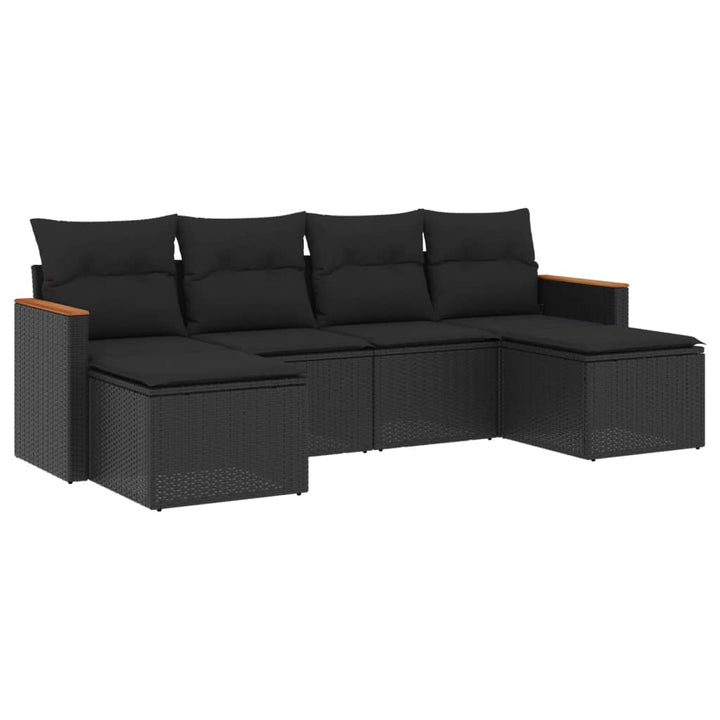Loungegrupp Med Dynor 6 Delar Konstrotting