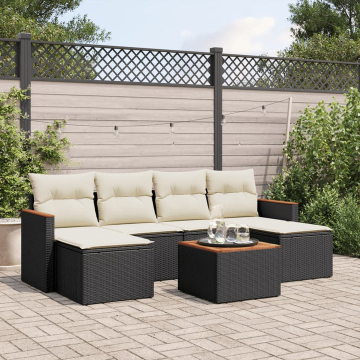 Loungegrupp Med Dynor 6 Delar Konstrotting