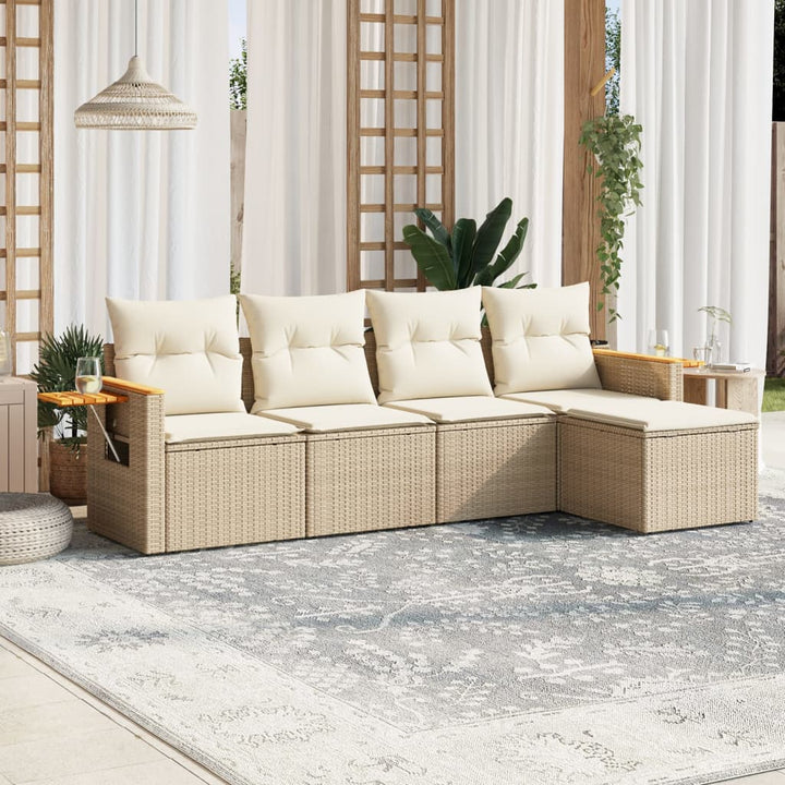 Loungegrupp Med Dynor 6 Delar Konstrotting