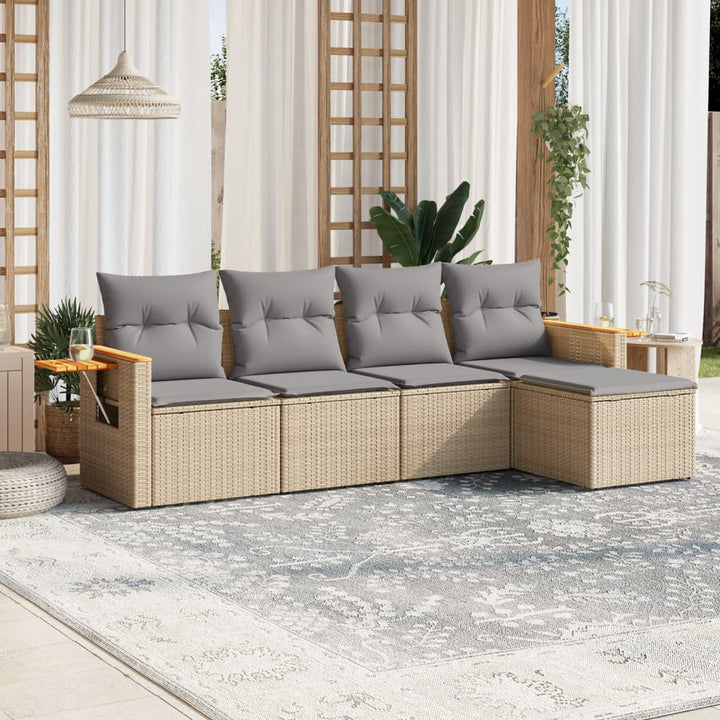 Loungegrupp Med Dynor 6 Delar Konstrotting