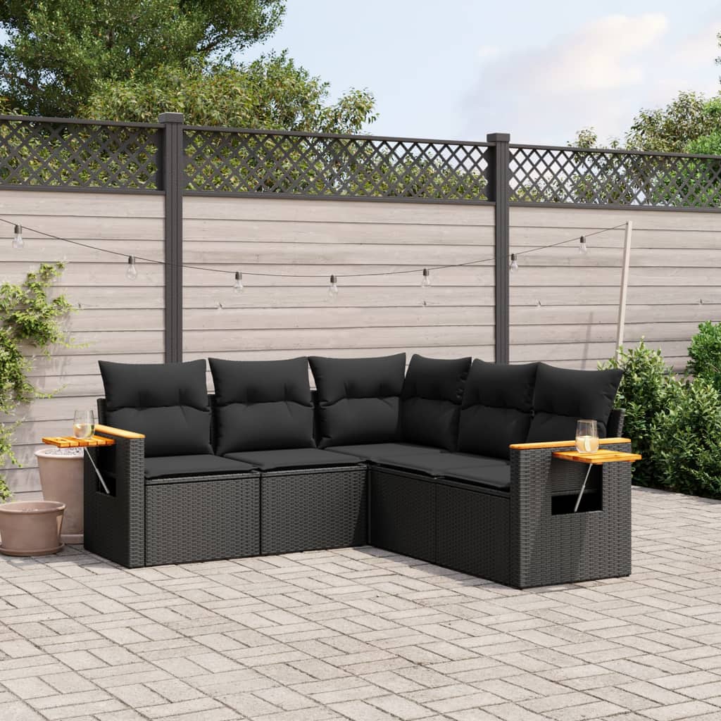 Loungegrupp Med Dynor 6 Delar Konstrotting