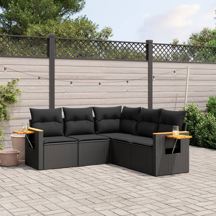 Loungegrupp Med Dynor 6 Delar Konstrotting